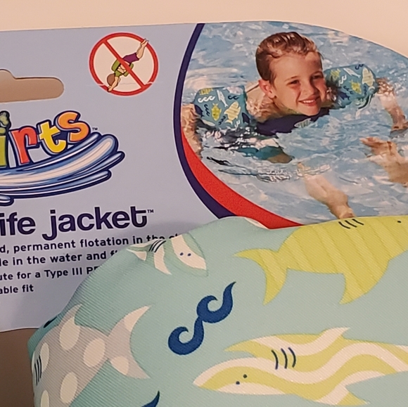 New Swimways Seasquirts Swim Trainer Blue Shark 30-50 lbs - Picture 6 of 9